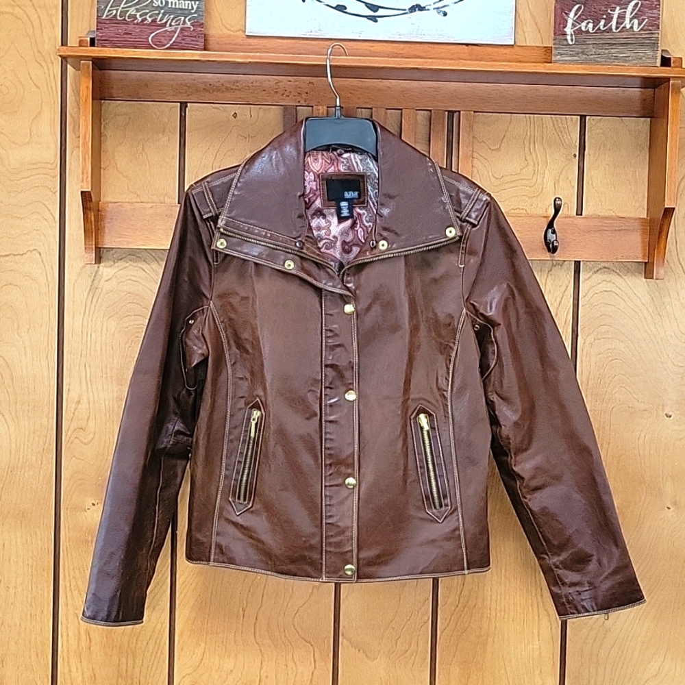 Vintage Women's A.N.A. Leather MOTORCYCLE JACKET